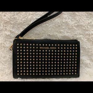 Michael Kors • Black & Gold • Studded Wallet